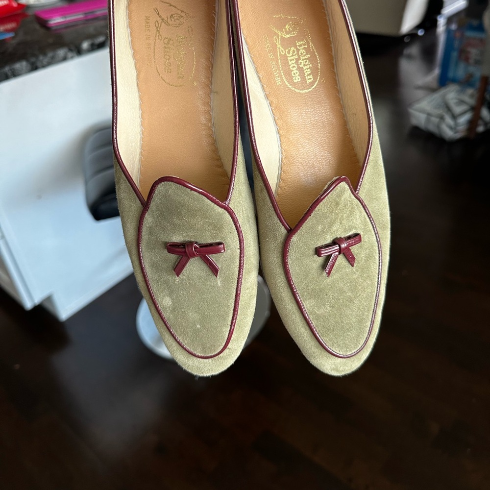 Belgian shoes size 9 1/2 olive
